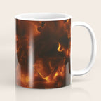 Tortoiseshell Abstract Pattern in Rich Amber and Deep Brown Coffee Mug Gallery Image 1