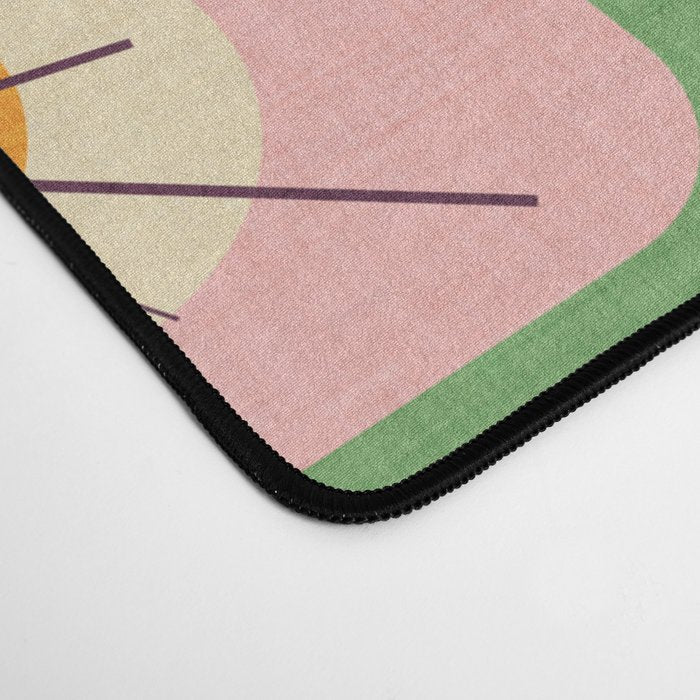 Flower Eggs Green-Pink Desk Mat Gallery Image 4