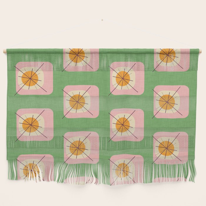 Flower Eggs Green-Pink Wall Hanging Gallery Image 1