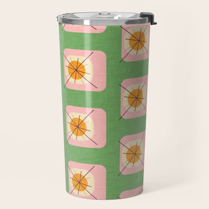 Flower Eggs Green-Pink Travel Mug Gallery Image 2