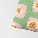 Flower Eggs Green-Pink Pillow Sham Gallery Image 4