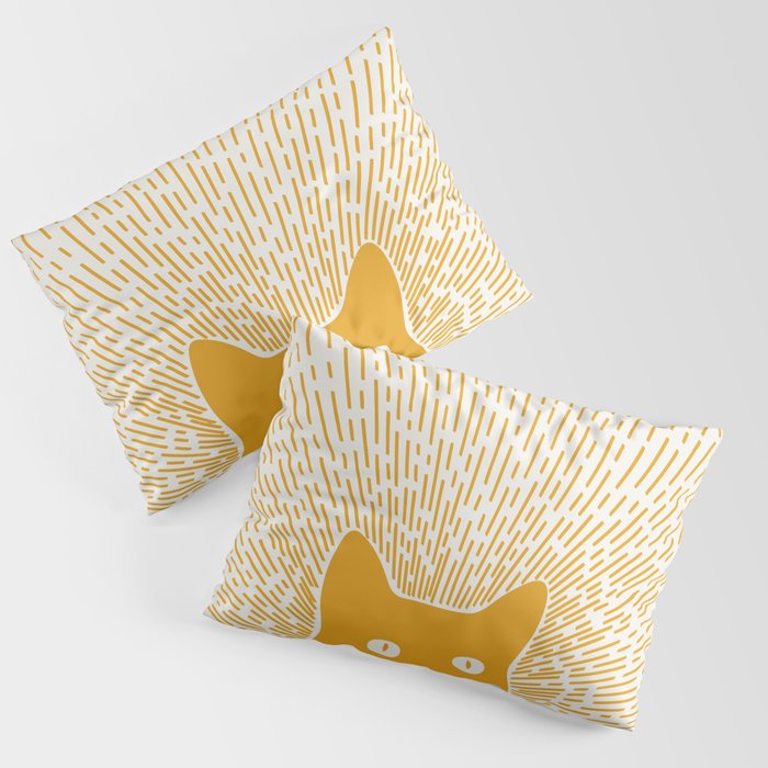 Cat Landscape 96: Good Meowning Pillow Sham Gallery Image 3