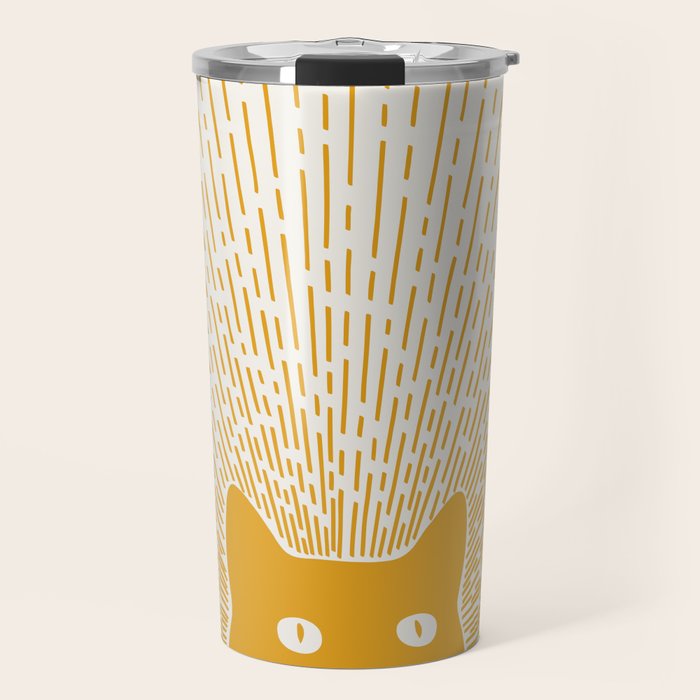 Cat Landscape 96: Good Meowning Travel Mug Gallery Image 1