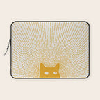 Cat Landscape 96: Good Meowning Laptop Sleeve Gallery Image 1