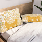 Cat Landscape 96: Good Meowning Pillow Sham Gallery Image 2