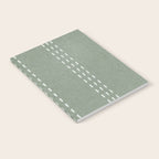 boho vertical stitch - sage Notebook Gallery Image 2