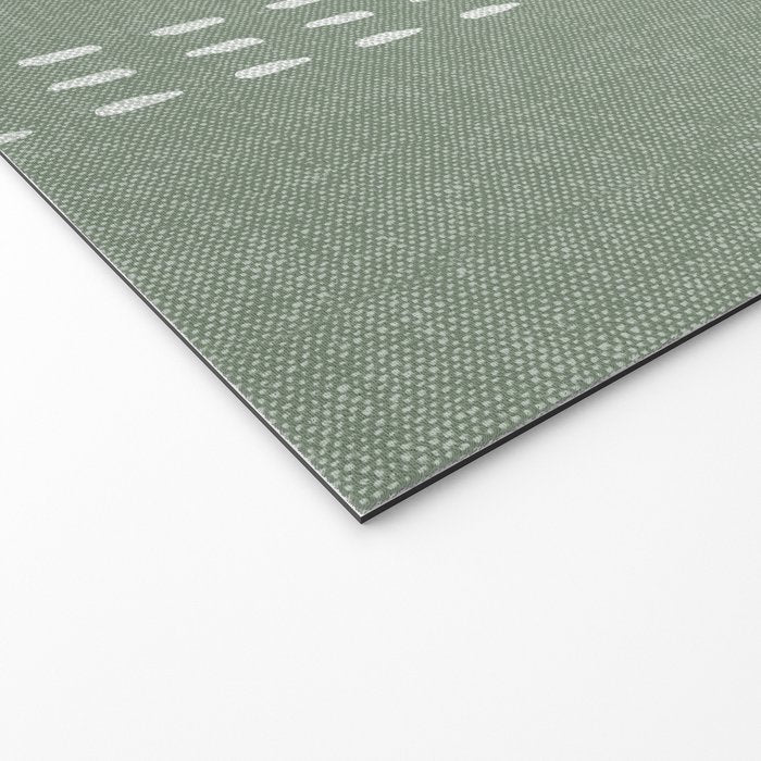boho vertical stitch - sage Welcome Mat Gallery Image 2