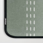 boho vertical stitch - sage Laptop Sleeve Gallery Image 3