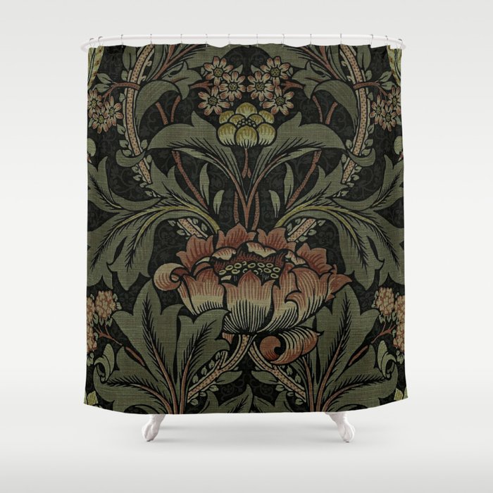 William Morris floral, William Morris fabric design,No.6, Shower Curtain Gallery Image 1