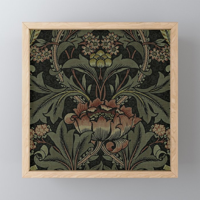 William Morris floral, William Morris fabric design,No.6, Mini Art Print Gallery Image 1