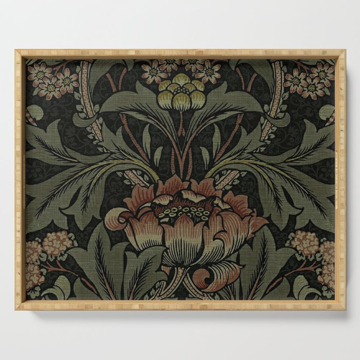 William Morris floral, William Morris fabric design,No.6, Serving Tray Gallery Image 1