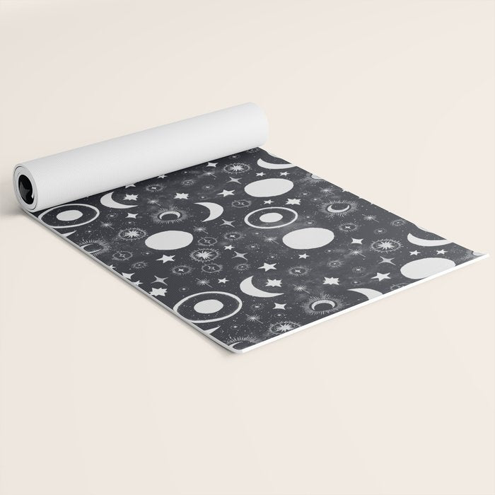 Celestial dark pattern DS Yoga Mat Gallery Image 2