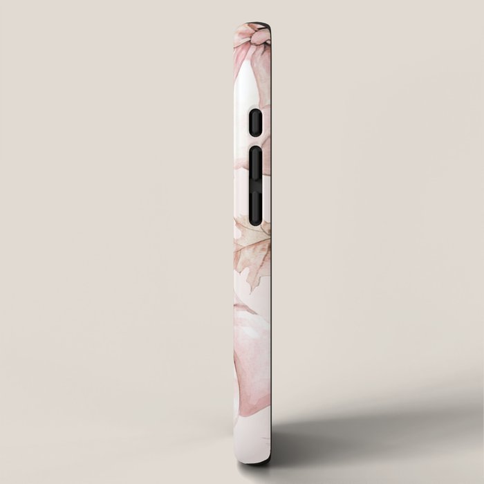 Blush Pink Autumn Fall Pumpkins Watercolor All Over iPhone Case Gallery Image 2