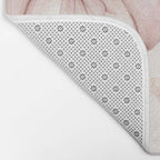 Blush Pink Autumn Fall Pumpkins Watercolor All Over Bath Mat Gallery Image 2