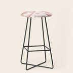 Blush Pink Autumn Fall Pumpkins Watercolor All Over Stool Gallery Image 1