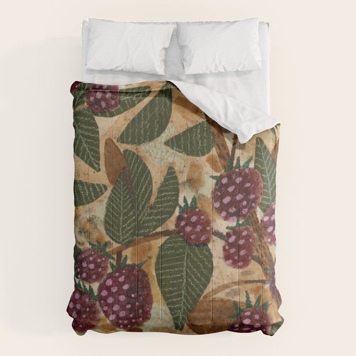 In Season in Red Raspberry and Forest Green Comforter Gallery Image 6