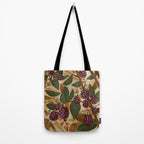 In Season in Red Raspberry and Forest Green Tote Bag Gallery Image 2