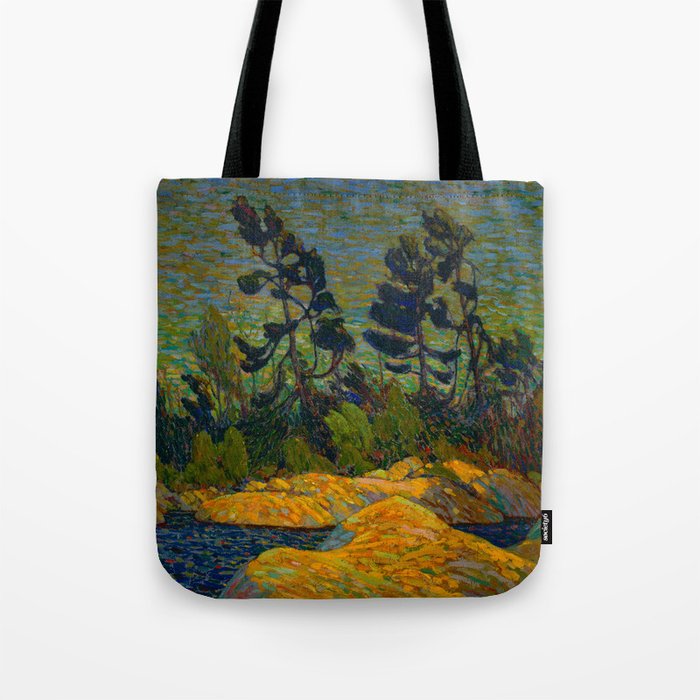 Tom Thomson Byng Inlet Georgian Bay winter 1914-1915 Canadian Landscape Artist Tote Bag Gallery Image 1
