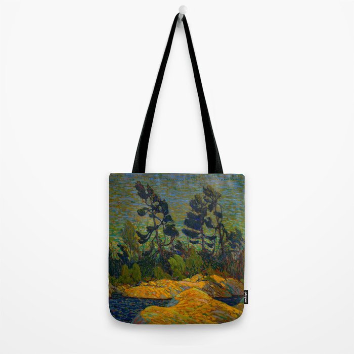 Tom Thomson Byng Inlet Georgian Bay winter 1914-1915 Canadian Landscape Artist Tote Bag Gallery Image 2