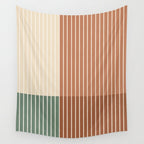 Color Block Line Abstract XXVII Wall Tapestry Gallery Image 4