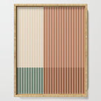 Color Block Line Abstract XXVII Serving Tray Gallery Image 1