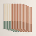 Color Block Line Abstract XXVII Wrapping Paper Gallery Image 3