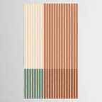 Color Block Line Abstract XXVII Tablecloth Gallery Image 2