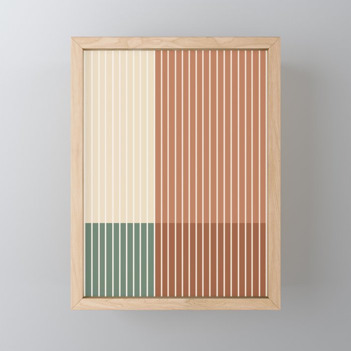 Color Block Line Abstract XXVII Mini Art Print Gallery Image 1