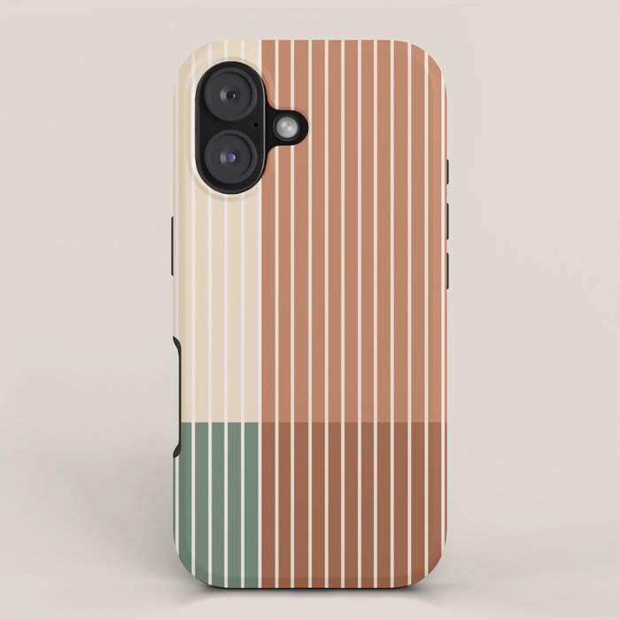 Color Block Line Abstract XXVII iPhone Case Gallery Image 1