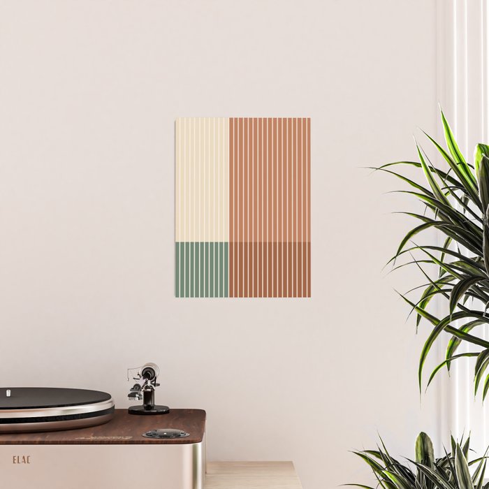Color Block Line Abstract XXVII Poster Gallery Image 2