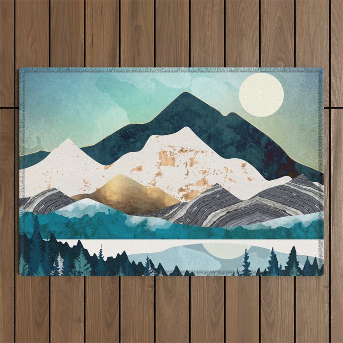 Evening Forest Outdoor Rug Gallery Image 1