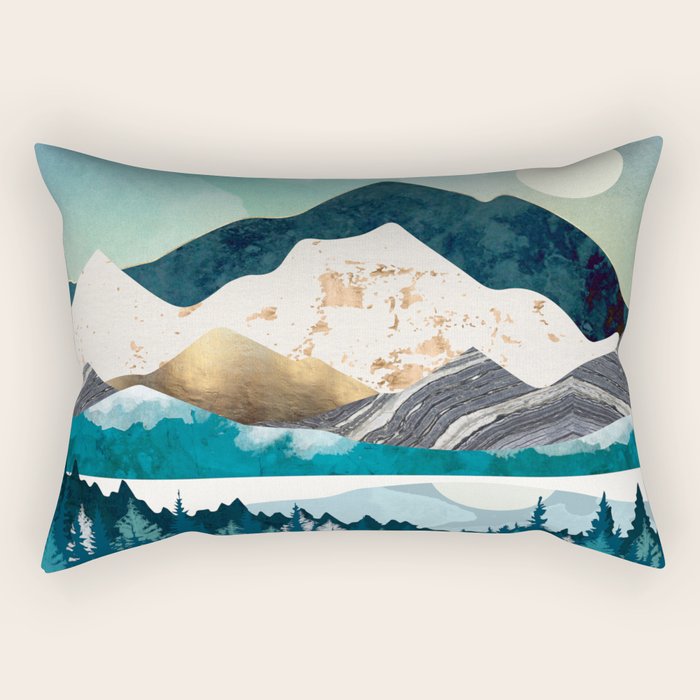Evening Forest Rectangular Pillow Gallery Image 2