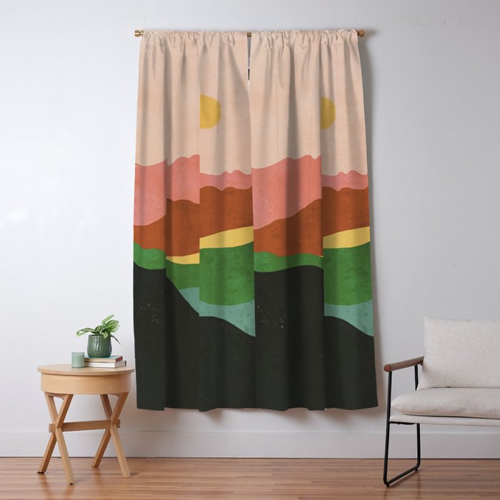 Landscape No2 Window Curtain Gallery Image 5