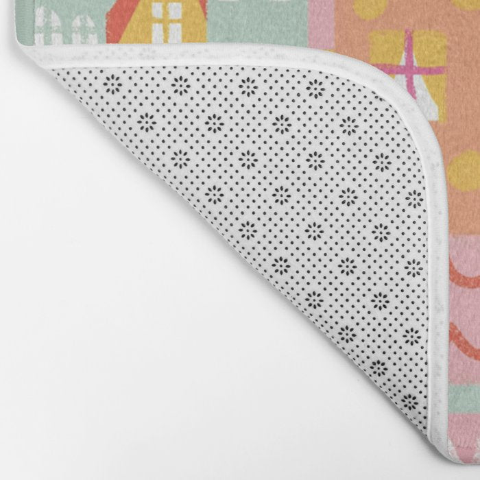 Happy city Bath Mat Gallery Image 2