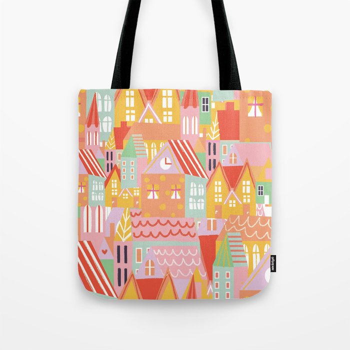 Happy city Tote Bag Gallery Image 1