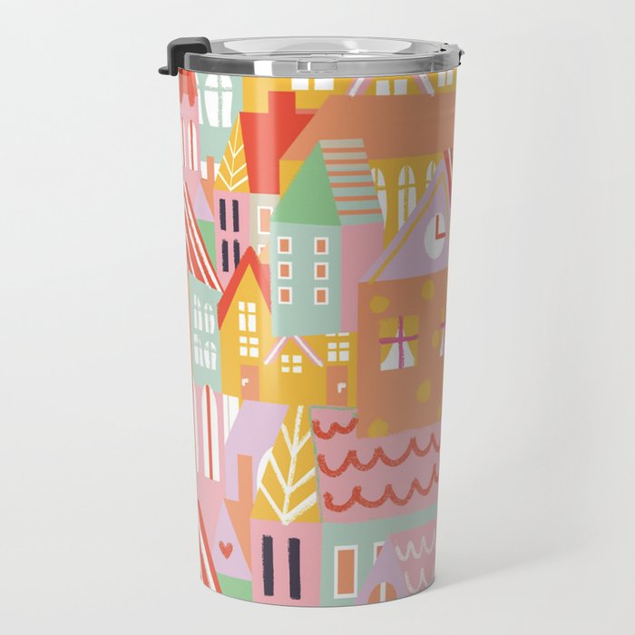 Happy city Travel Mug Gallery Image 3