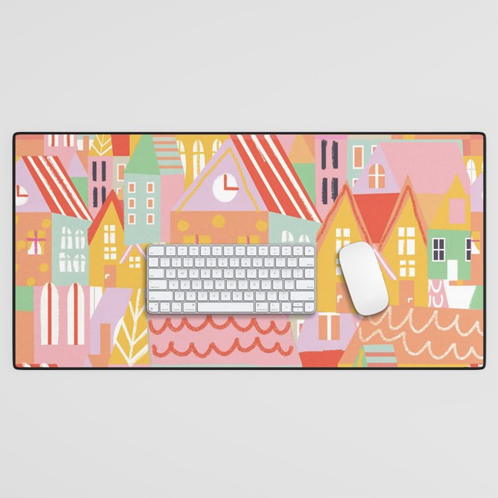 Happy city Desk Mat Gallery Image 1