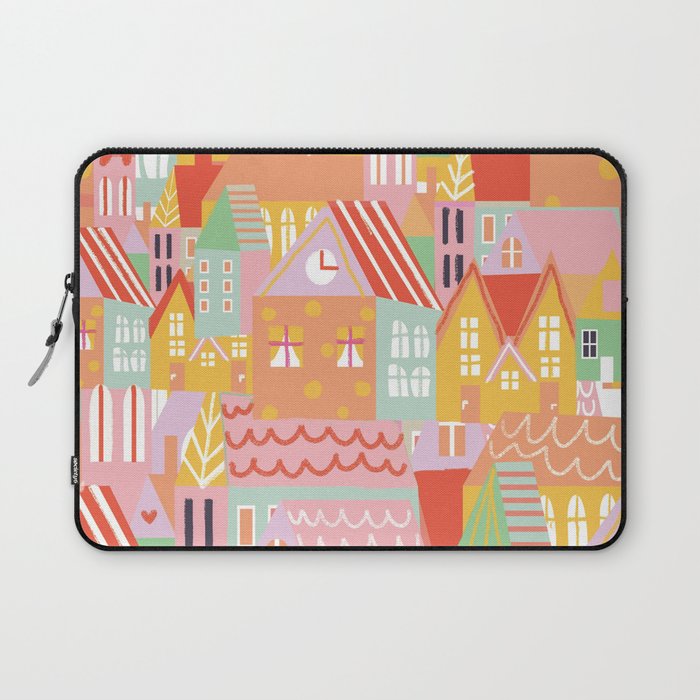 Happy city Laptop Sleeve Gallery Image 1