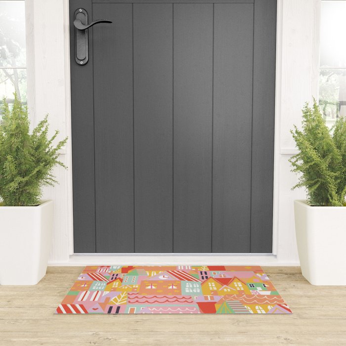 Happy city Welcome Mat Gallery Image 3