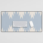 Geometric Southwestern Minimalism - Soft Sky Blue Desk Mat Gallery Image 1
