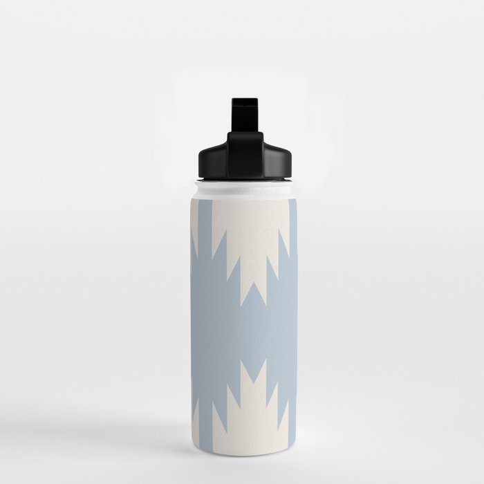Geometric Southwestern Minimalism - Soft Sky Blue Water Bottle Gallery Image 2