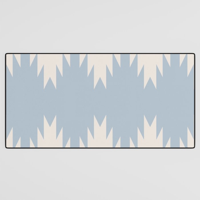 Geometric Southwestern Minimalism - Soft Sky Blue Desk Mat Gallery Image 3