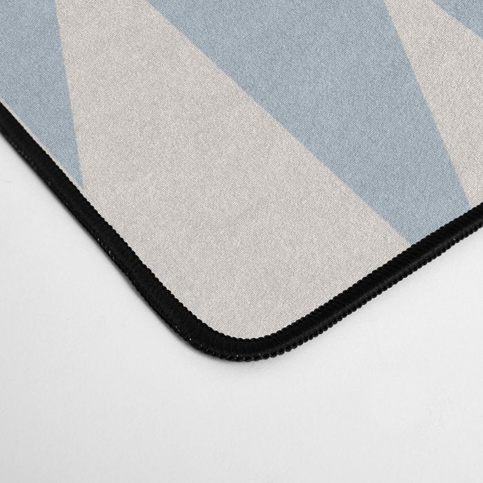 Geometric Southwestern Minimalism - Soft Sky Blue Desk Mat Gallery Image 4