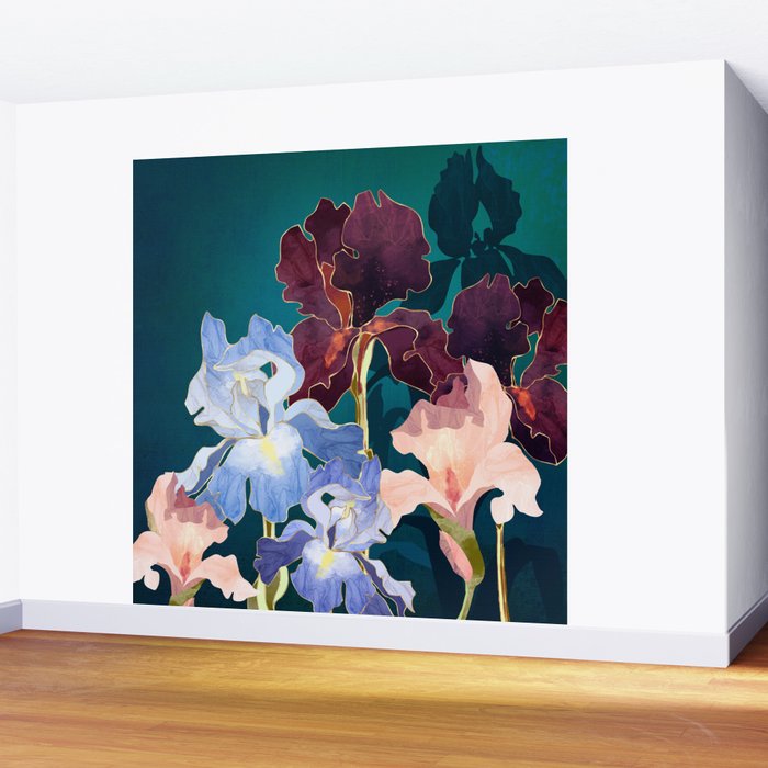 Iris Abstract Wall Mural Gallery Image 2