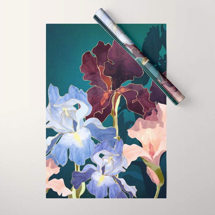 Iris Abstract Wrapping Paper Gallery Image 1
