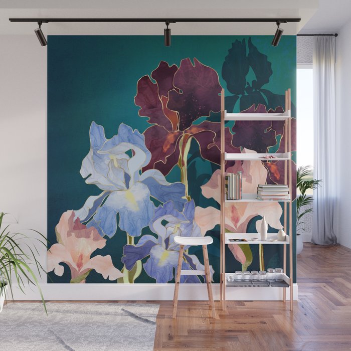 Iris Abstract Wall Mural Gallery Image 1