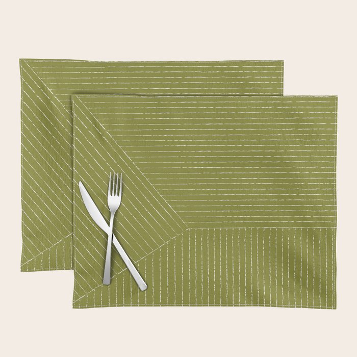 Lines (Matcha Green) Placemat Gallery Image 1