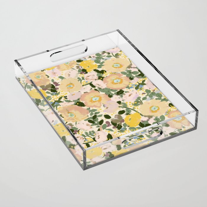 Golden Poppies Acrylic Tray Gallery Image 1