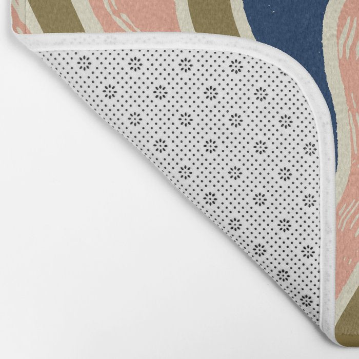 Earthy Rivers Cobalt Bath Mat Gallery Image 2