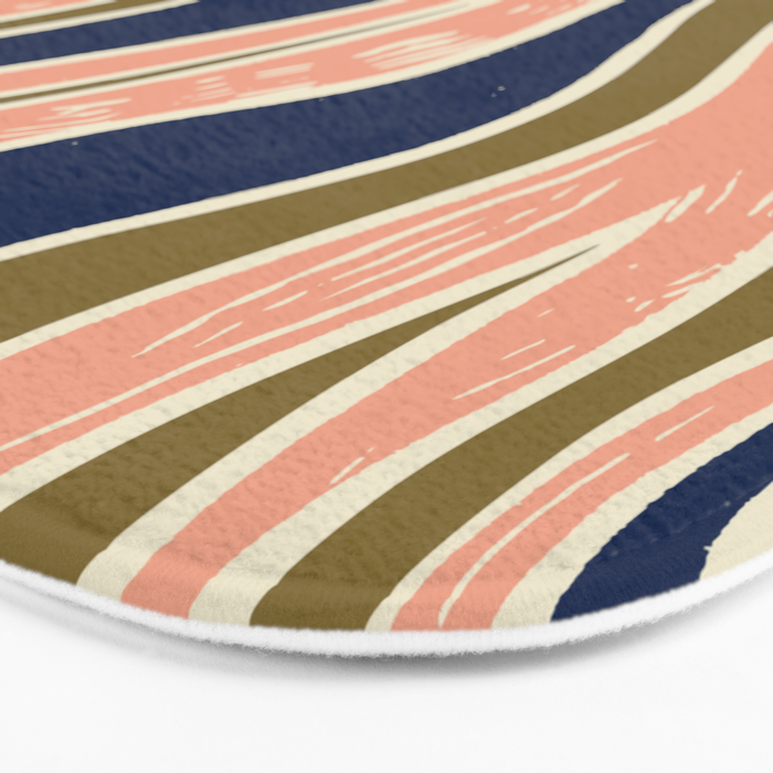 Earthy Rivers Cobalt Bath Mat Gallery Image 3